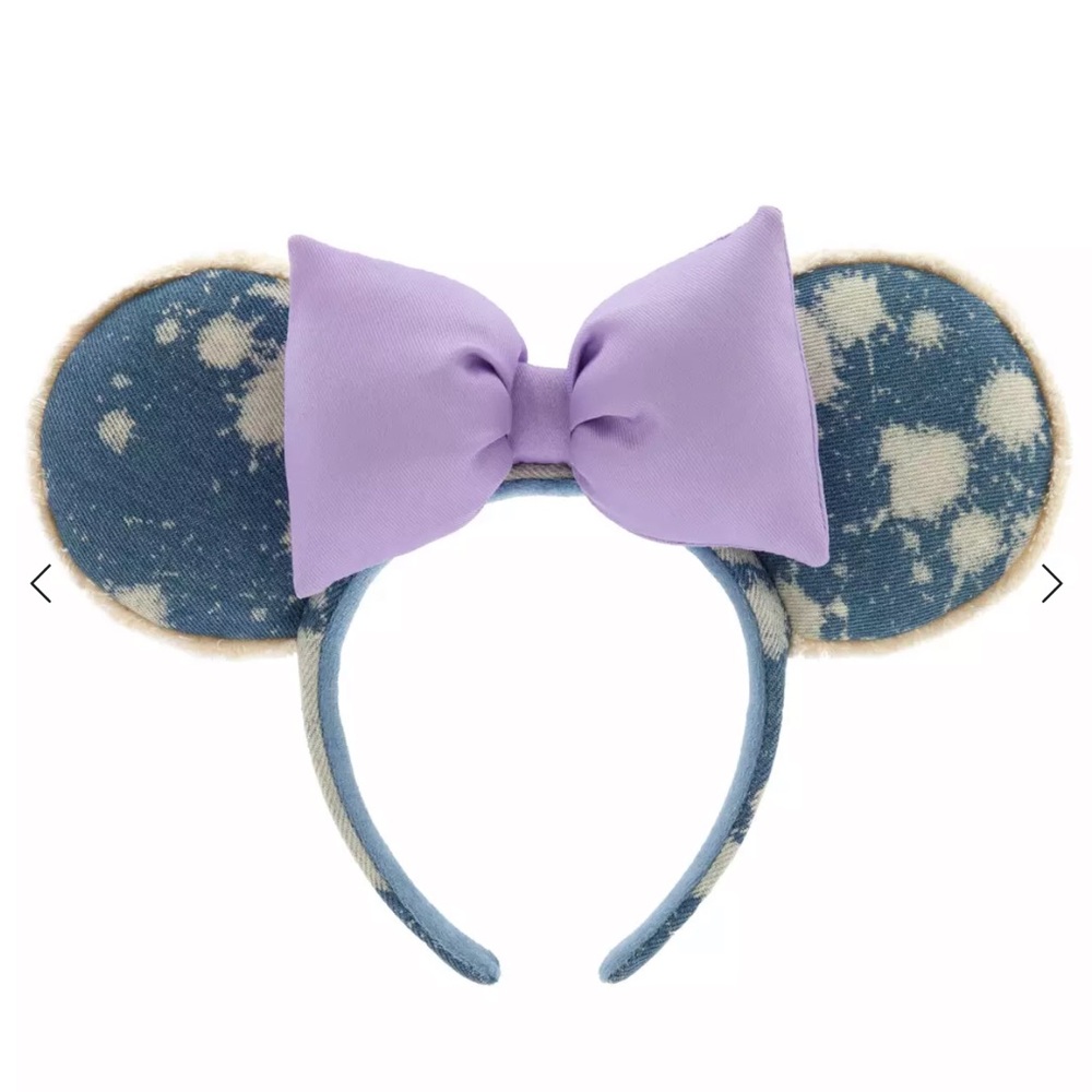 Distressed Denim Minnie Ears